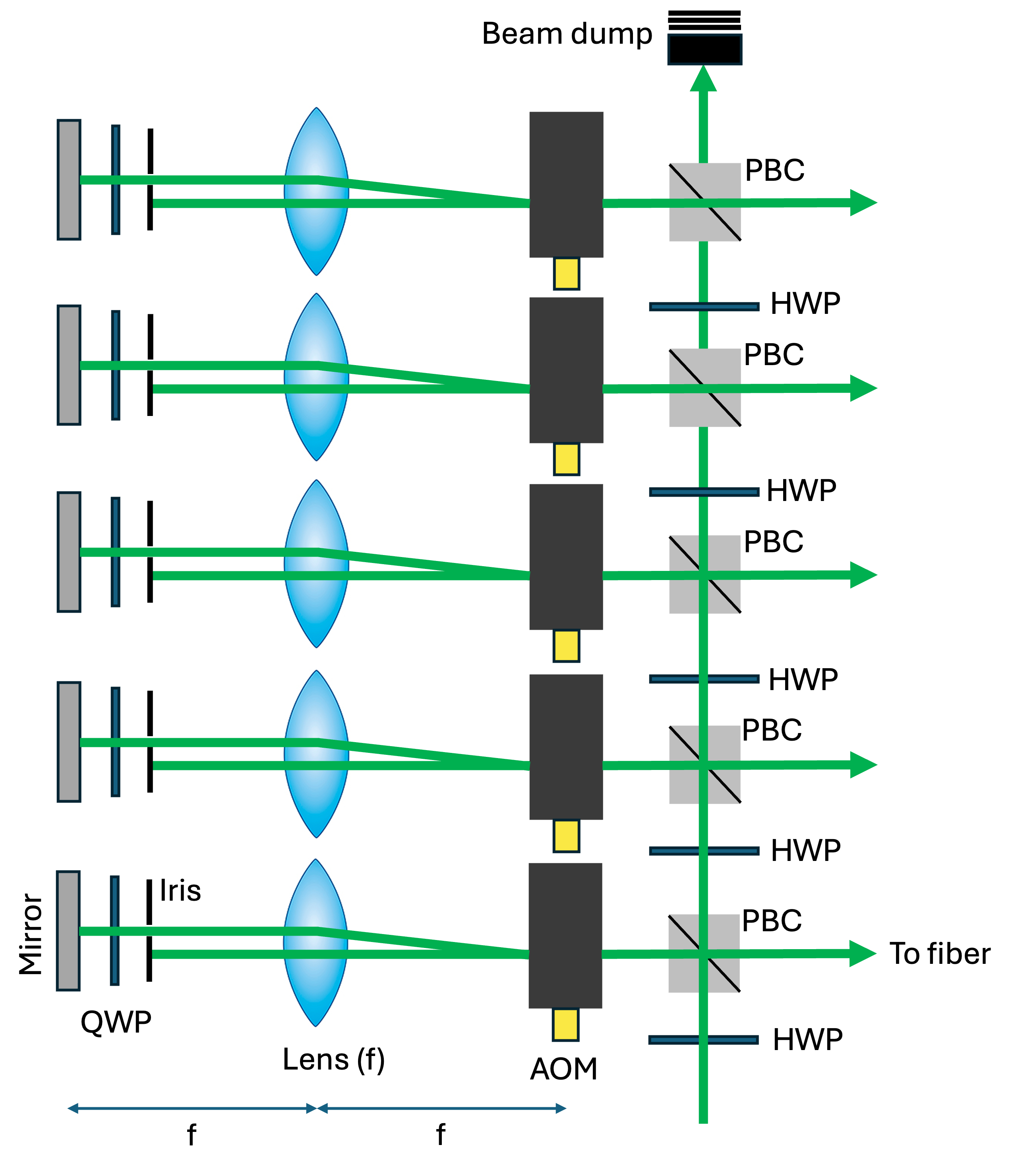 Schematic of the optical setup